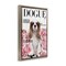 Stupell Industries Funny Floral Dog Magazine Floating Frame, design by Sasha